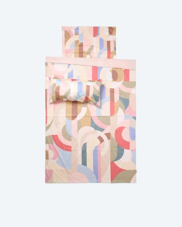 Produktabbildung für Mako-Satin Wendebettwäsche "Stampi" 3tlg.