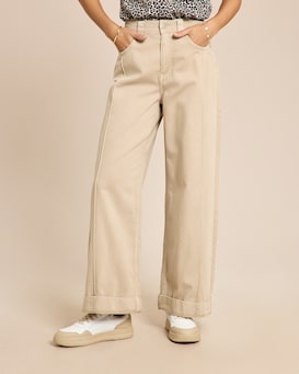 Produktabbildung für Wide leg Jeans mit Streifendetail