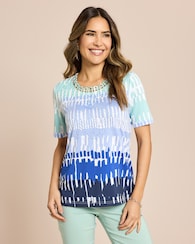 Produktabbildung für Shirt mit Druck & Strass