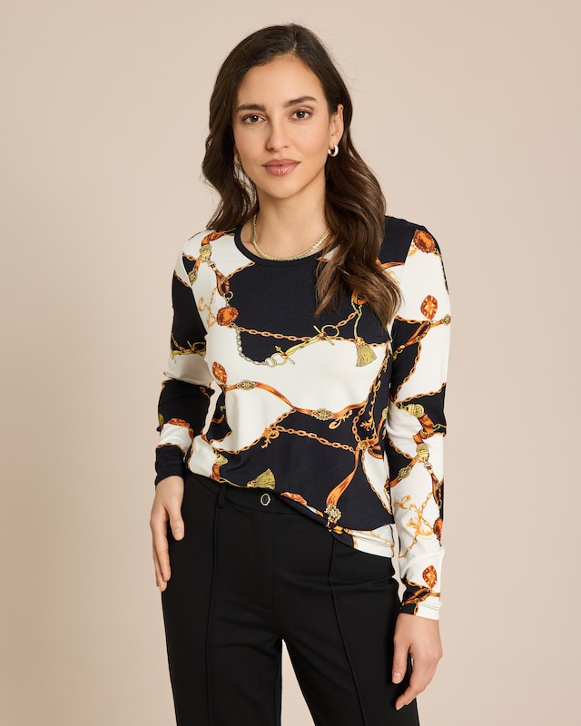 Shirt mit modischem Druck