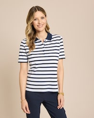Produktabbildung für Poloshirt mit Streifen