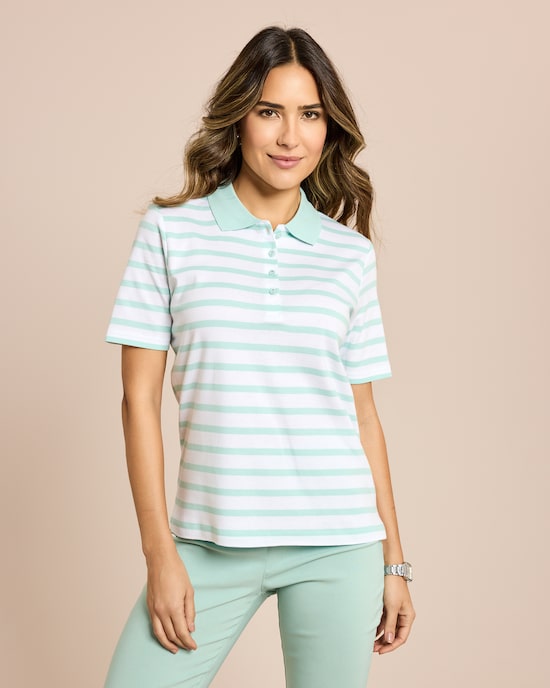 Produktabbildung für Poloshirt mit Streifen