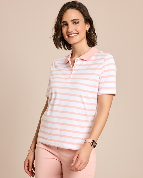 Produktabbildung für Poloshirt mit Streifen