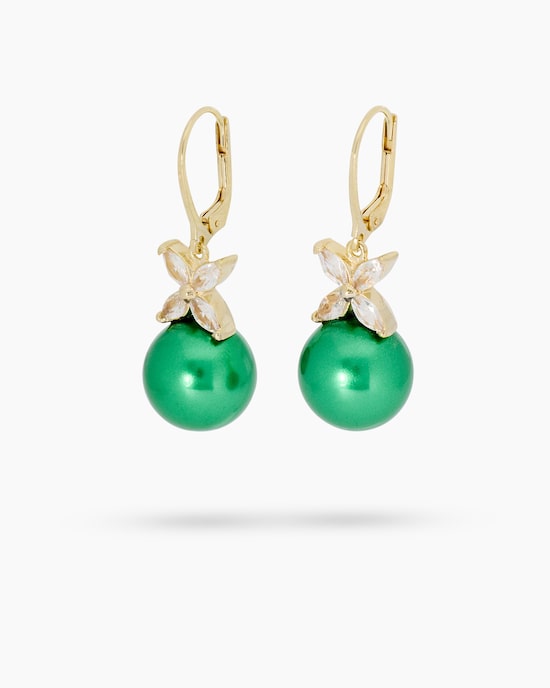 Produktabbildung für Ohrhänger mit Muschelkernperlen 12 mm