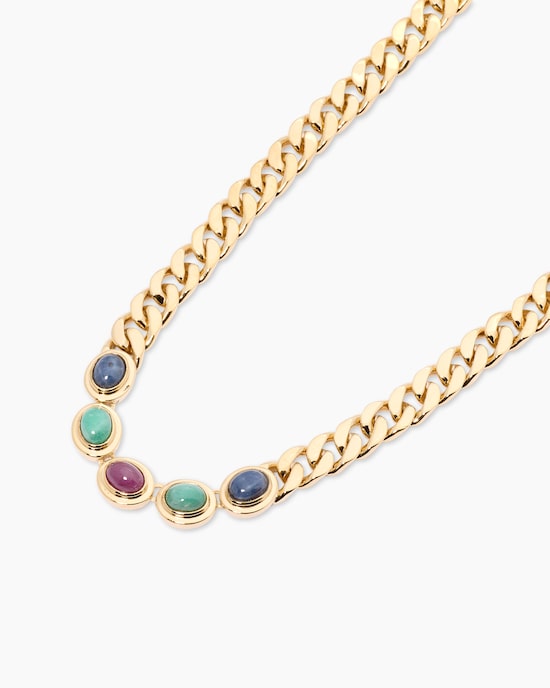 Produktabbildung für Collier mit Multi-Edelsteinen