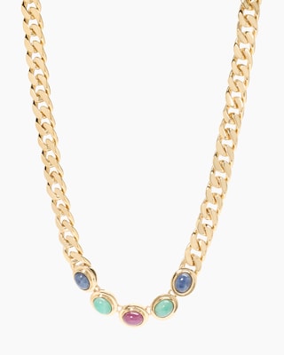 Produktabbildung 2 für Collier mit Multi-Edelsteinen