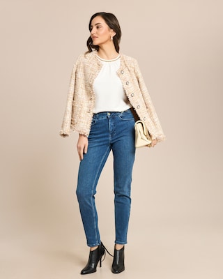 Produktabbildung 3 für Blusenshirt mit Perlendeko