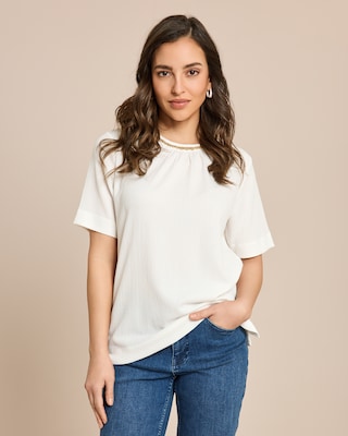 Produktabbildung 2 für Blusenshirt mit Perlendeko