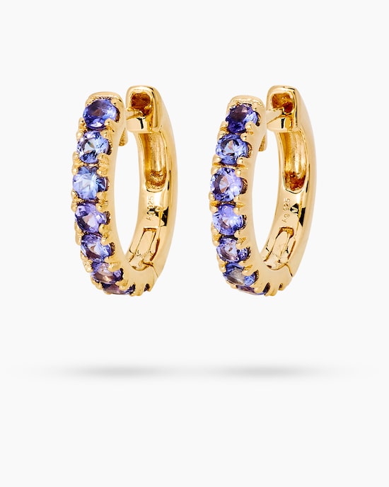 Produktabbildung für Creolen mit Tansanit AAA+