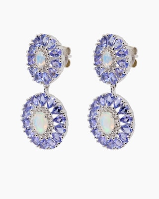 Produktabbildung 2 für Ohrstecker mit Tansanit und Opal