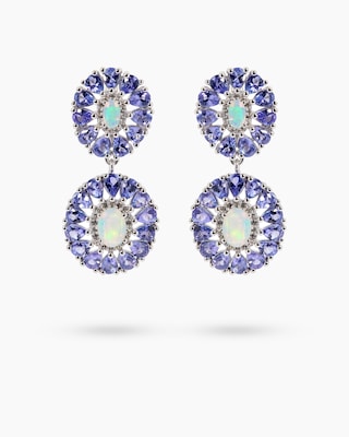 Produktabbildung 1 für Ohrstecker mit Tansanit und Opal