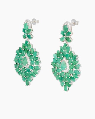 Produktabbildung 2 für Ohrstecker mit Smaragd