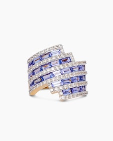 Produktabbildung für Ring mit Tansanit AAA & Zirkon