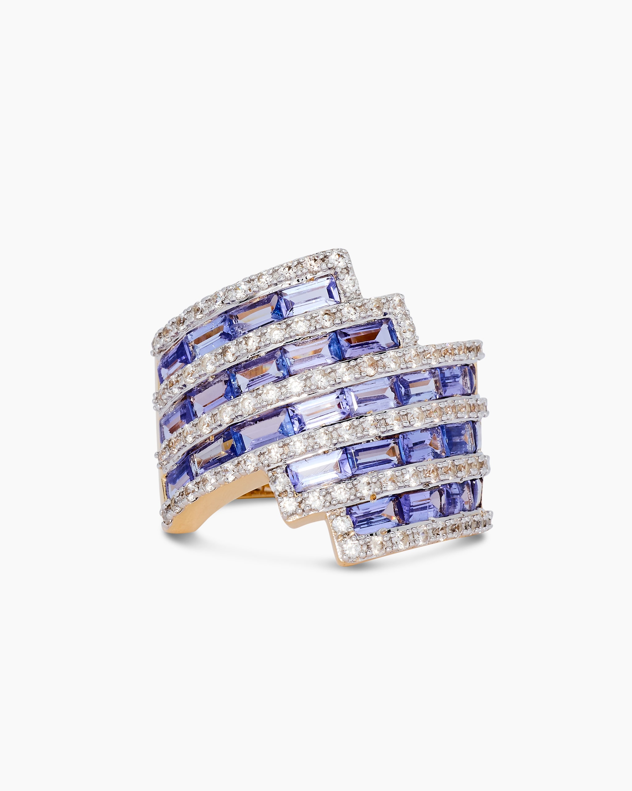 Produktabbildung für Ring mit Tansanit AAA & Zirkon