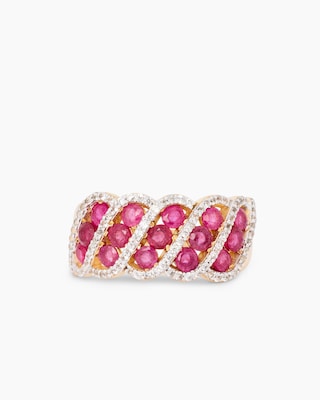 Produktabbildung 4 für Ring mit Sambia Rubin & Zirkon