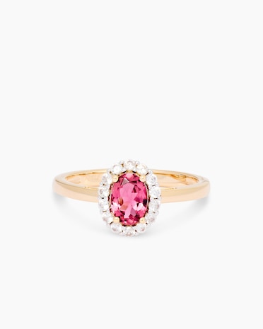 Produktabbildung für Ring mit Pink Turmalin & Zirkon