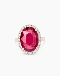 Produktabbildung für Ring mit Rubin & Zirkonen