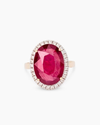 Produktabbildung 4 für Ring mit Rubin & Zirkonia