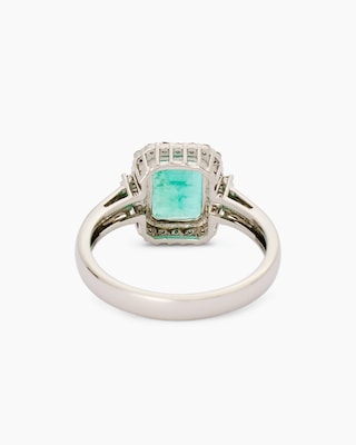 Produktabbildung 3 für Ring mit Smaragd & Diamanten