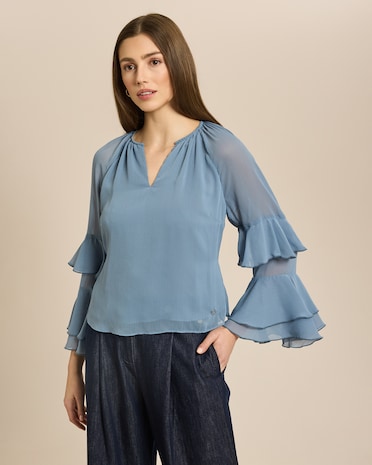 Produktabbildung für Bluse mit Volants