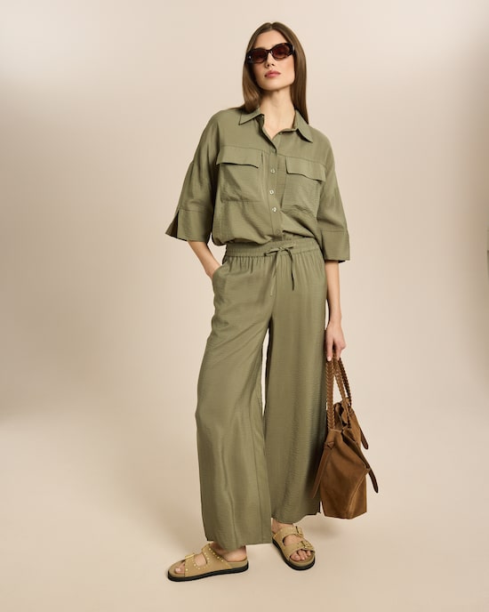 Produktabbildung für Zweiteiliges Set mit Oversized-Bluse