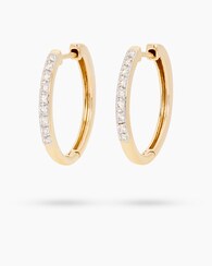 Produktabbildung für Creolen mit Diamant ca. 0,20 ct