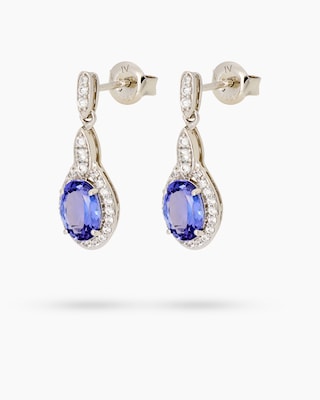 Produktabbildung 2 für Ohrstecker mit Tansanit AAA+ und Zirkonia