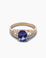 Produktabbildung für Ring mit Tansanit AAA und Brillant