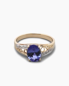 Produktabbildung für Ring mit Tansanit AAA und Brillant