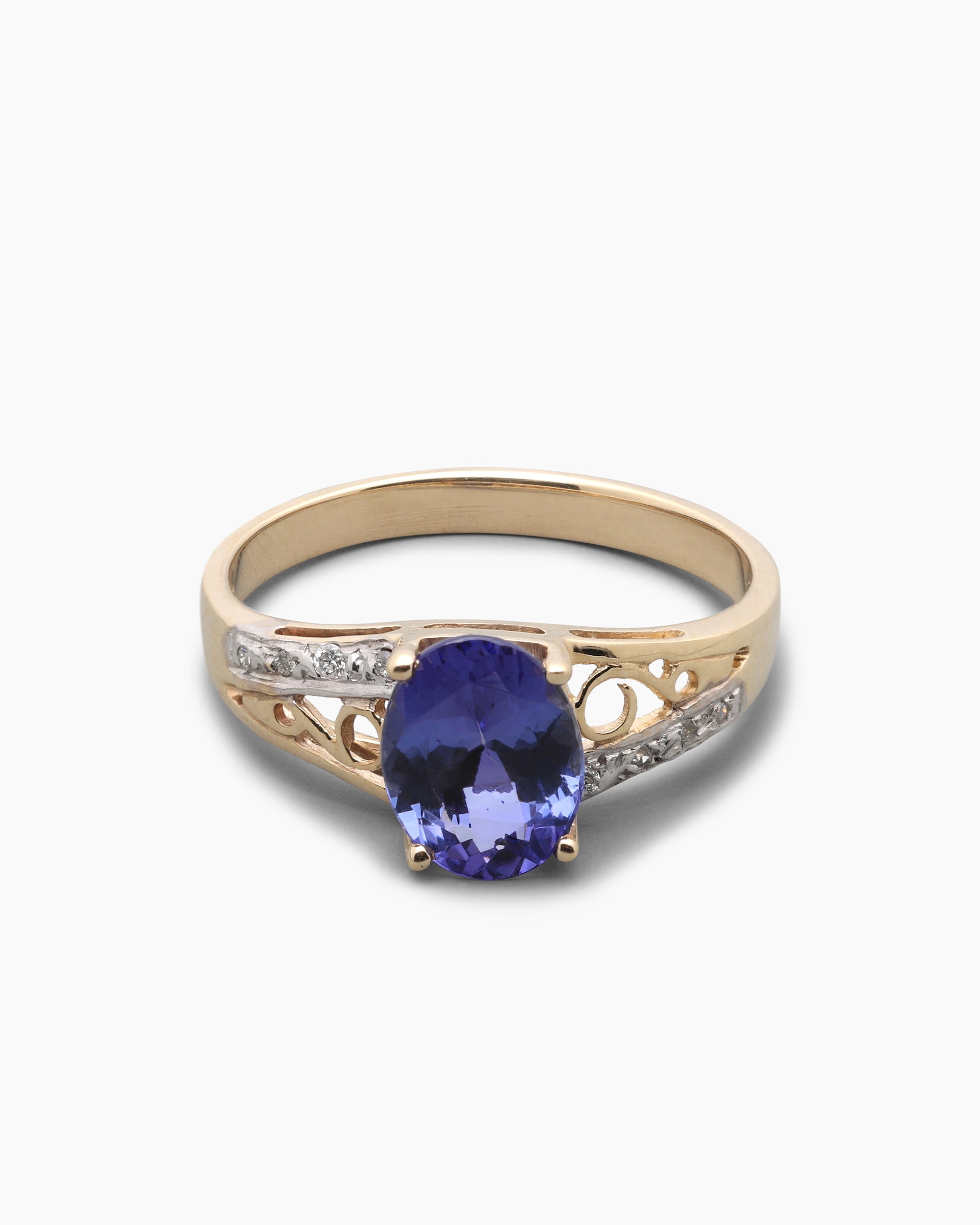 Produktabbildung für Ring mit Tansanit AAA und Brillant