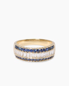 Produktabbildung für Ring mit Saphir & Diamanten