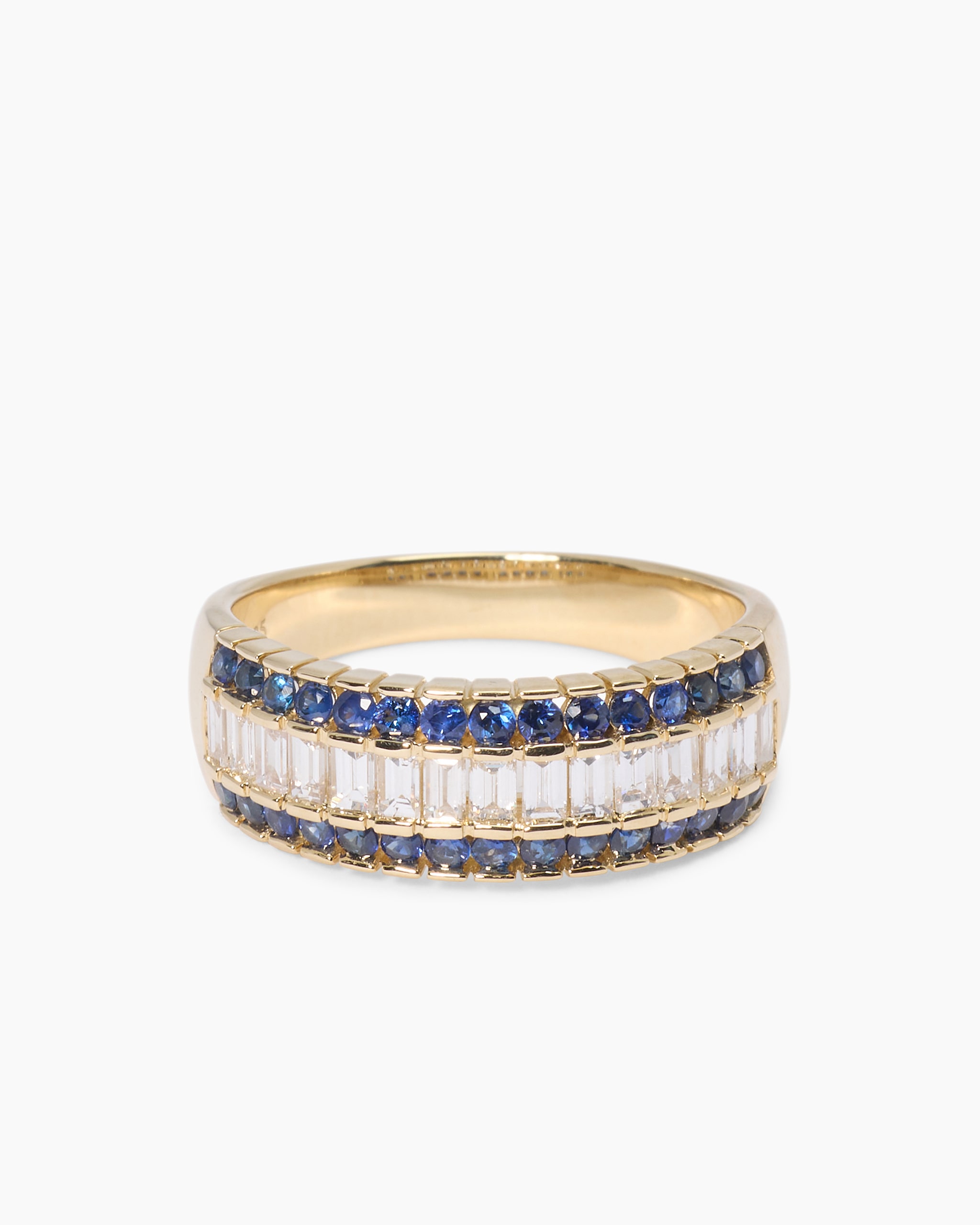 Produktabbildung für Ring mit Saphir & Diamanten