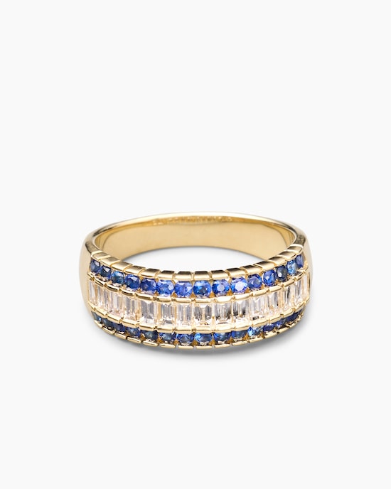 Produktabbildung für Ring mit Saphir & Diamanten