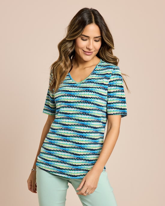 Produktabbildung für Shirt mit Minimal-Druck