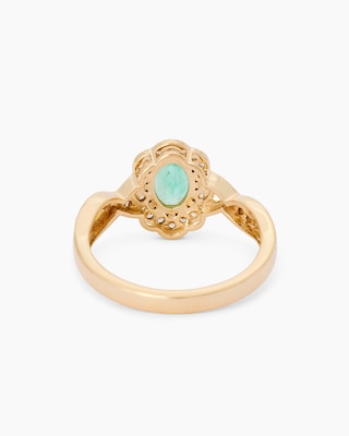 Produktabbildung 3 für Ring mit Smaragd & Zirkonia