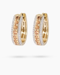 Produktabbildung für Creolen mit Saphir & Brillanten