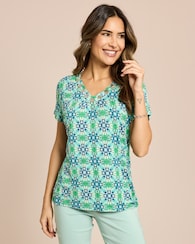 Produktabbildung für Shirt Mosaik-Druck in Batik-Optik