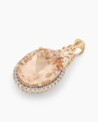 Produktabbildung 2 für Anhänger mit Morganit & Zirkonen