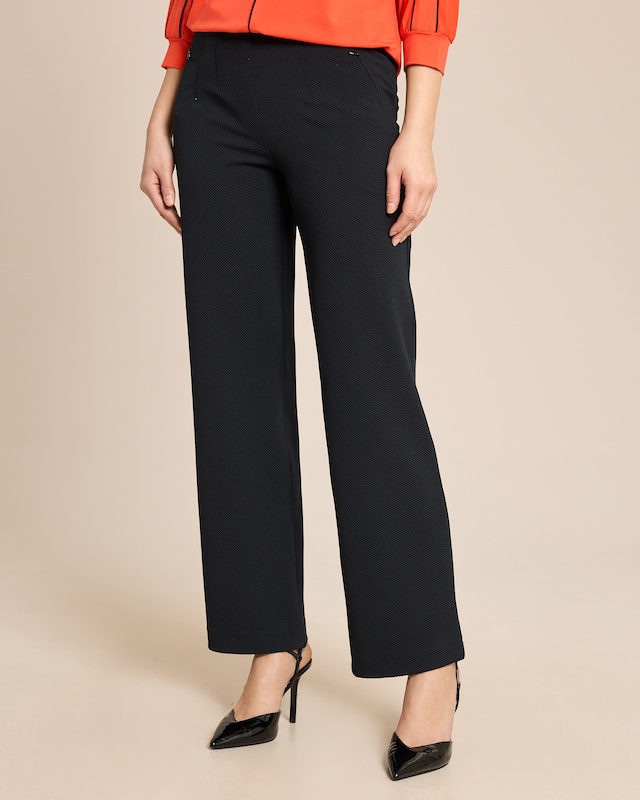 Marlenehose Waffelpique-Optik