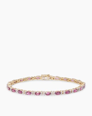 Produktabbildung 1 für Armband mit Malawi Granat & Brillanten