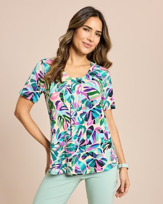 Produktabbildung 4 für Shirt mit Tropic-Blätterdruck