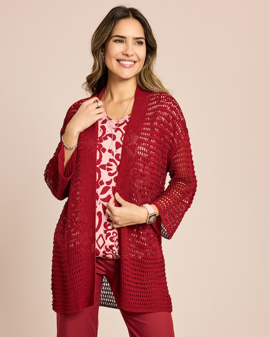 Produktabbildung für Cardigan in Häckel-Optik