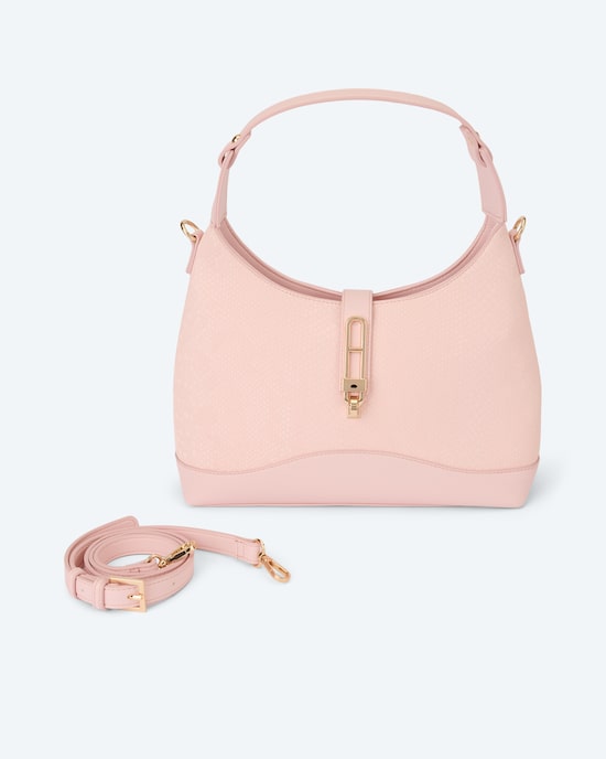 Produktabbildung für Tasche in schimmernder Snake-Optik