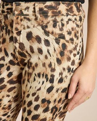 Produktabbildung 5 für Slim Fit Jeans mit Leo Print 7/8