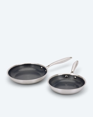Produktabbildung 1 für Edelstahlpfanne mit Waben, 2er Set