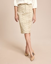 Produktabbildung für Denim Rock mit Snake Print