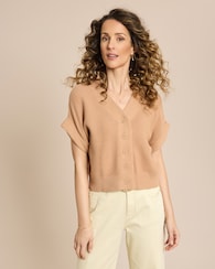 Produktabbildung für Strickjacke kurzarm