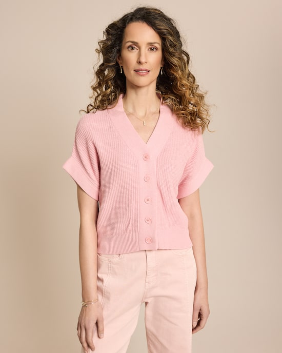 Produktabbildung für Strickjacke kurzarm