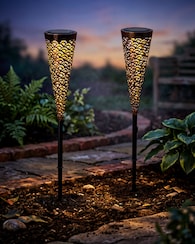 Produktabbildung für Solar-Metallfackeln, 2er-Set