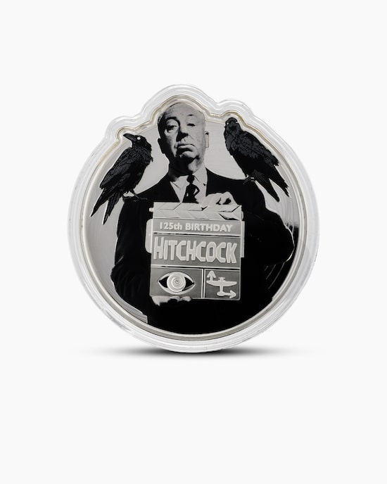 Produktabbildung für Silbermünze A. Hitchcock in Shape-Form